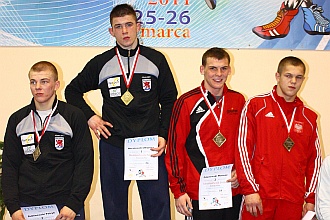 Mariusz Zdanowski na trzecim stopniu podium