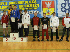 Tomasz Buba na trzecim stopniu podium - 63 kg styl klasyczny