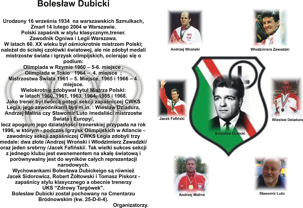 VI Memoriał Bolesława Dubickiego - Puchar Polski Juniorów - Warszawa 2014